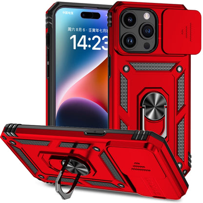 جراب هاتف مزود بحامل كاميرا منزلق، مناسب لأجهزة iPhone 15 Pro Max وiPhone 15 Pro وiPhone 15 Plus وiPhone 15