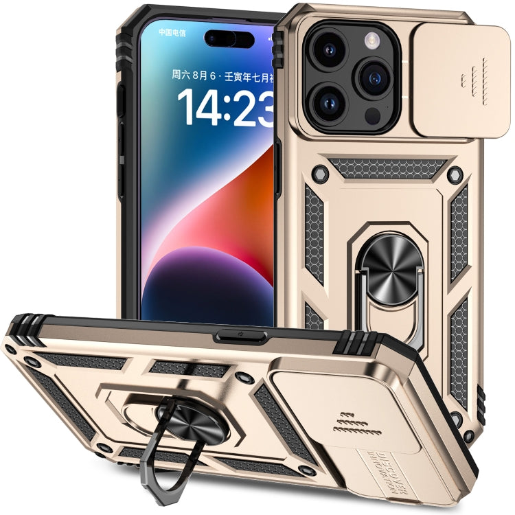 جراب هاتف مزود بحامل كاميرا منزلق، مناسب لأجهزة iPhone 15 Pro Max وiPhone 15 Pro وiPhone 15 Plus وiPhone 15