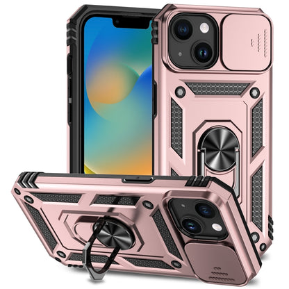 جراب هاتف مزود بحامل كاميرا منزلق، مناسب لأجهزة iPhone 15 Pro Max وiPhone 15 Pro وiPhone 15 Plus وiPhone 15