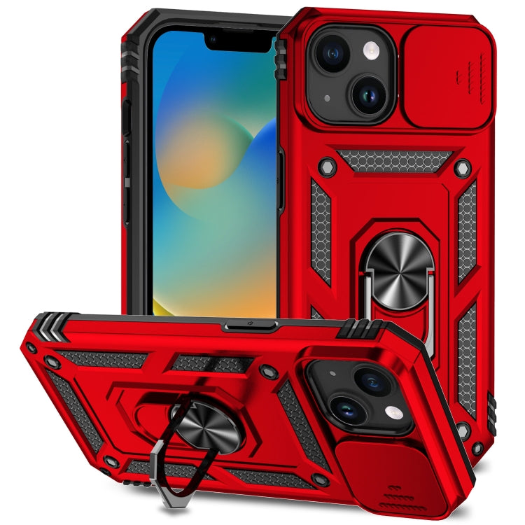 جراب هاتف مزود بحامل كاميرا منزلق، مناسب لأجهزة iPhone 15 Pro Max وiPhone 15 Pro وiPhone 15 Plus وiPhone 15