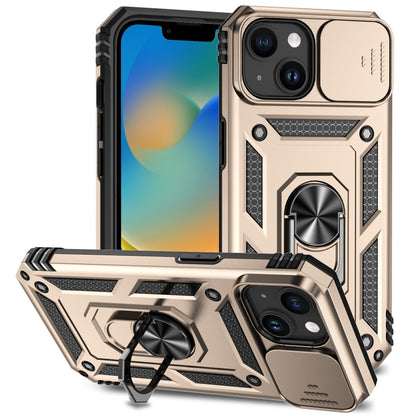 جراب هاتف مزود بحامل كاميرا منزلق، مناسب لأجهزة iPhone 15 Pro Max وiPhone 15 Pro وiPhone 15 Plus وiPhone 15
