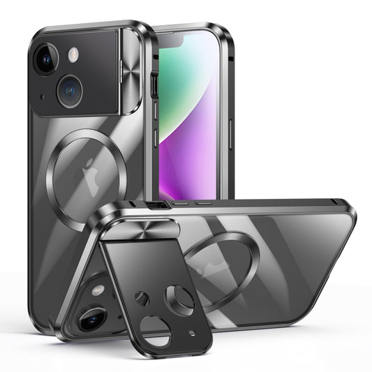 Large Window Holder MagSafe Magnetic Metal Phone Case, For iPhone 14 Plus, For iPhone 15 Pro Max, For iPhone 15 Pro, For iPhone 14, For iPhone 14 Pro, For iPhone 15, For iPhone 14 Pro Max, For iPhone 13 Pro Max, For iPhone 13 Pro