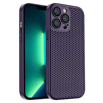 جراب هاتف كمبيوتر شخصي مشع على شكل قرص العسل، مناسب لأجهزة iPhone 14 Plus وiPhone 14 وiPhone 14 Pro وiPhone 14 Pro Max وiPhone 13 Pro Max وiPhone 13 Pro