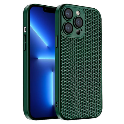 جراب هاتف كمبيوتر شخصي مشع على شكل قرص العسل، مناسب لأجهزة iPhone 14 Plus وiPhone 14 وiPhone 14 Pro وiPhone 14 Pro Max وiPhone 13 Pro Max وiPhone 13 Pro