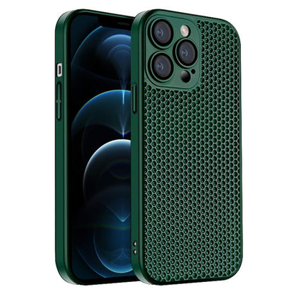 جراب هاتف كمبيوتر شخصي مشع على شكل قرص العسل، مناسب لأجهزة iPhone 13 وiPhone 12 وiPhone 12 Pro Max وiPhone 12 Pro وiPhone 11 Pro Max وiPhone 11