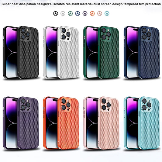 جراب هاتف كمبيوتر شخصي مشع على شكل قرص العسل، مناسب لأجهزة iPhone 14 Plus وiPhone 14 وiPhone 14 Pro وiPhone 14 Pro Max وiPhone 13 Pro Max وiPhone 13 Pro