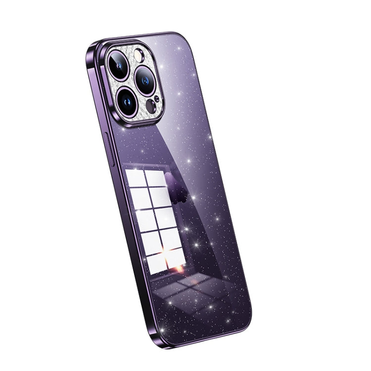 جراب هاتف SULADA مطلي بالكهرباء شفاف لامع من مادة TPU، لهاتف iPhone 12 Pro Max، لهاتف iPhone 11