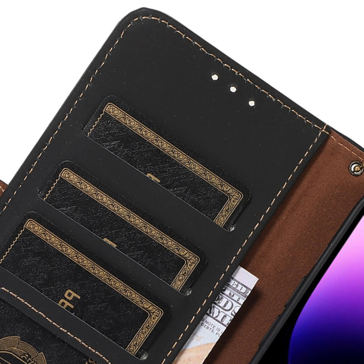 جراب هاتف جلدي أصلي مغناطيسي بتقنية تحديد الهوية بموجات الراديو، مناسب لأجهزة iPhone 16 Pro Max وiPhone 16 Pro وiPhone 15 Pro Max وiPhone 15 Pro وiPhone 15 Plus وiPhone 15
