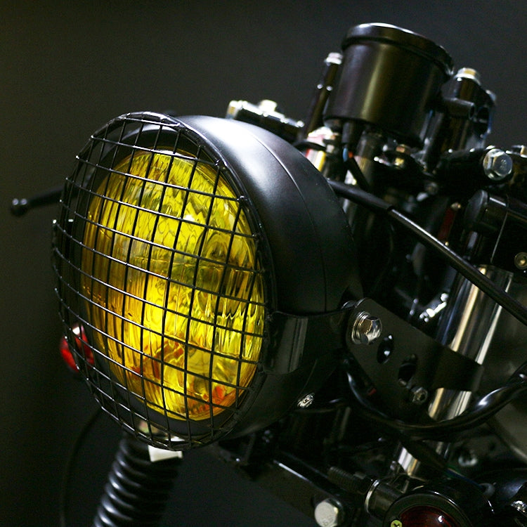 Motorcycle Reticular Retro Lamp LED Headlight Modification Accessories for Halley CG125 / GN125