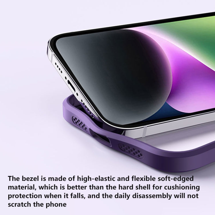 جراب هاتف مضاد للصدمات من Skin Feel MagSafe مع حامل، لهاتف iPhone 15 Pro Max، وiPhone 15 Pro، وiPhone 15 Plus، وiPhone 15