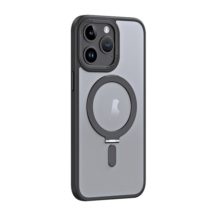 جراب هاتف مضاد للصدمات من Skin Feel MagSafe مع حامل، لهاتف iPhone 15 Pro Max، وiPhone 15 Pro، وiPhone 15 Plus، وiPhone 15