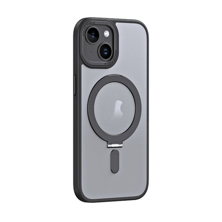 جراب هاتف مضاد للصدمات من Skin Feel MagSafe مع حامل، لهاتف iPhone 15 Pro Max، وiPhone 15 Pro، وiPhone 15 Plus، وiPhone 15