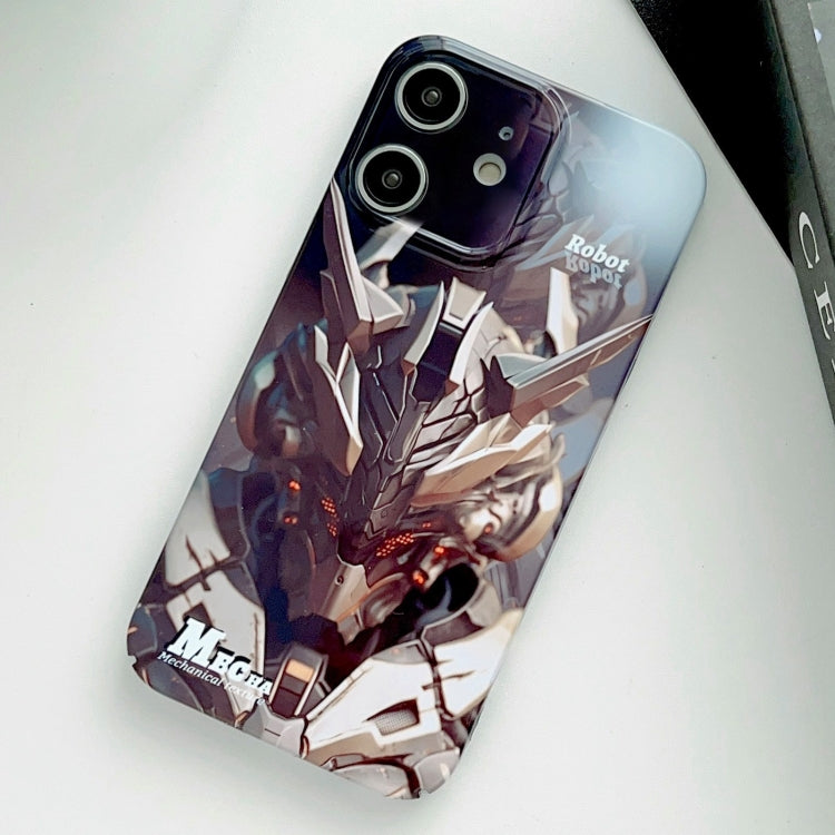 جراب هاتف PC بفتحة دقيقة بنمط مرسوم، مناسب لجهاز iPhone 12