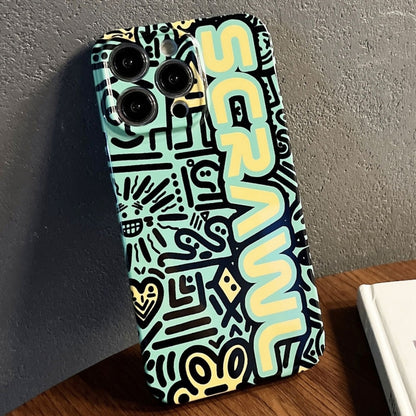 جراب هاتف PC بفتحة دقيقة بنمط مرسوم، مناسب لهاتف iPhone 11 Pro Max