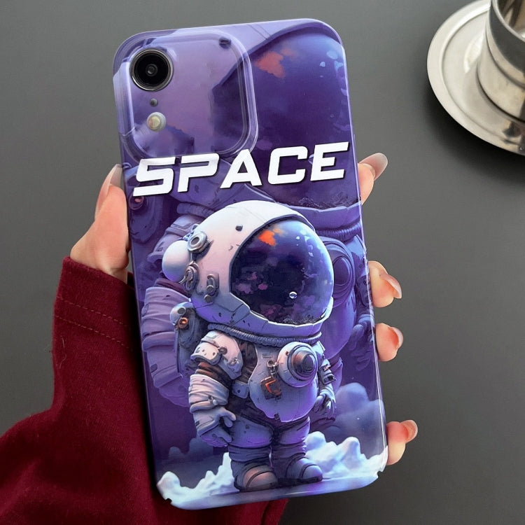 Painted Pattern Precise Hole PC Phone Case, For iPhone XR