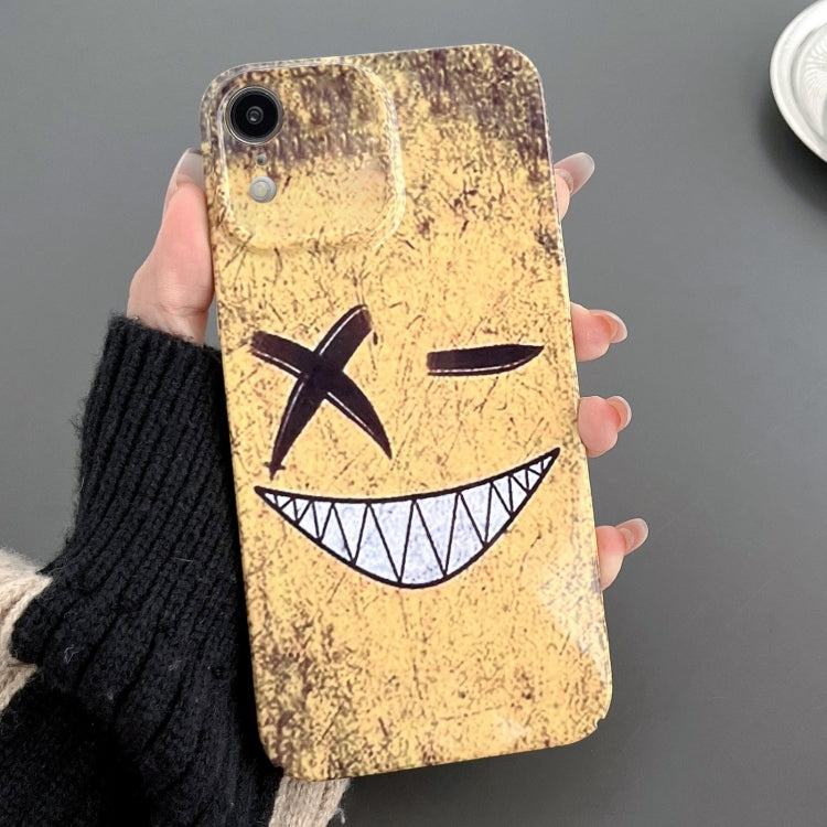 Painted Pattern Precise Hole PC Phone Case, For iPhone XR