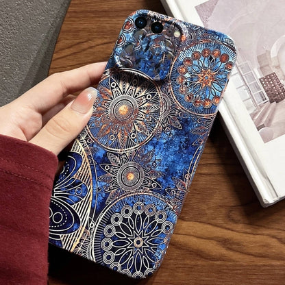 جراب هاتف PC بفتحة دقيقة بنمط مرسوم، مناسب لهاتف iPhone 8 Plus / 7 Plus