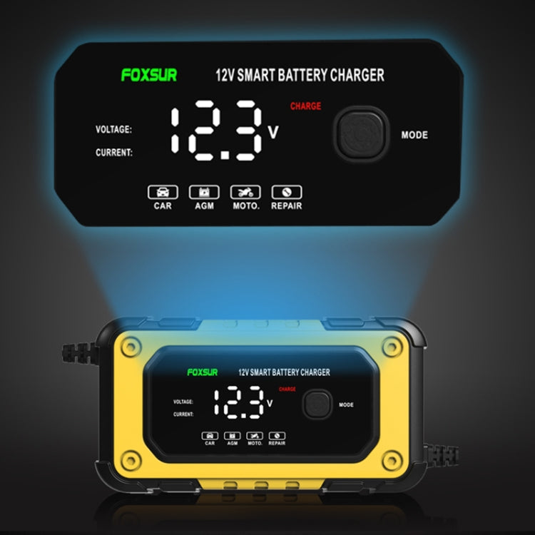 FOXSUR FBC1206E 6A 12V Car / Motorcycle Smart Battery Charger