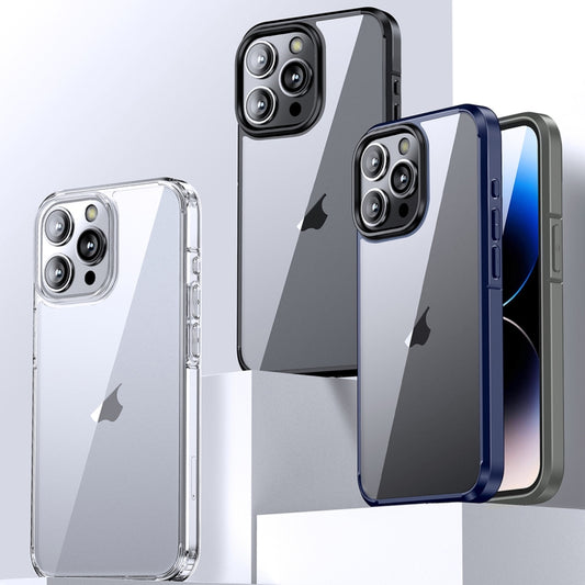 جراب هاتف شفاف من البولي كربونات والبولي يوريثين الحراري من آيس كريستال، مناسب لأجهزة iPhone 15 Pro Max وiPhone 15 Pro وiPhone 15 Plus وiPhone 15