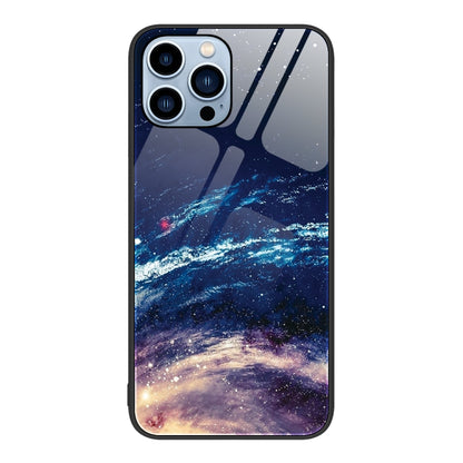 Colorful Painted Glass Phone Case, For iPhone 16, For iPhone 15 Pro Max, For iPhone 15 Pro