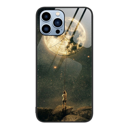 Colorful Painted Glass Phone Case, For iPhone 16, For iPhone 15 Pro Max, For iPhone 15 Pro