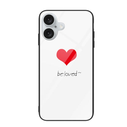 Colorful Painted Glass Phone Case, For iPhone 16 Pro Max, For iPhone 16 Pro, For iPhone 16 Plus