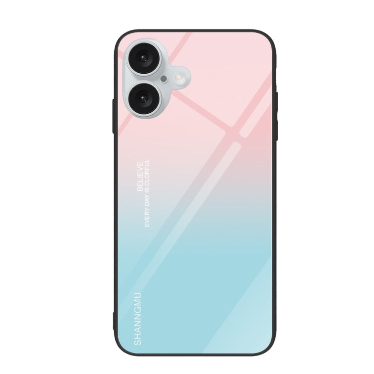 Colorful Painted Glass Phone Case, For iPhone 16 Pro Max, For iPhone 16 Pro, For iPhone 16 Plus
