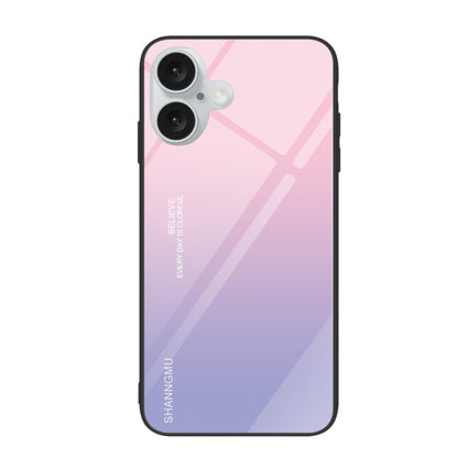 Colorful Painted Glass Phone Case, For iPhone 16 Pro Max, For iPhone 16 Pro, For iPhone 16 Plus