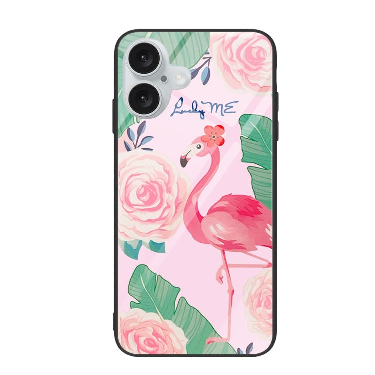 Colorful Painted Glass Phone Case, For iPhone 16 Pro Max, For iPhone 16 Pro, For iPhone 16 Plus
