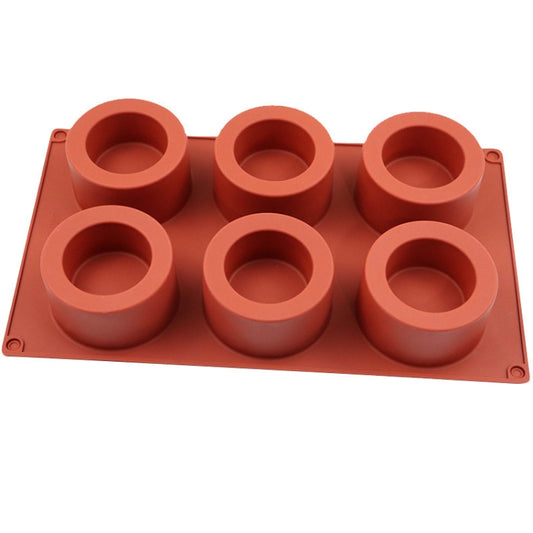 6 Cups Muffin Cake Cup Mold Baking Mold, 6 Cups