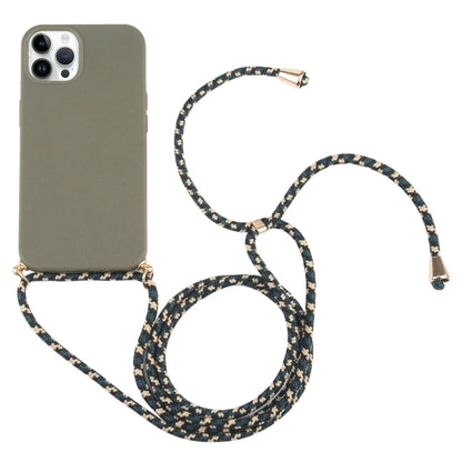 جراب هاتف مقاوم للصدمات من مادة TPU من قش القمح مع حبل للرقبة، لهاتف iPhone 16 Pro Max، وiPhone 16 Pro، وiPhone 16 Plus