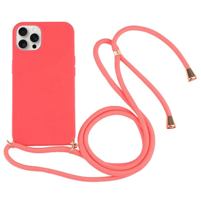 جراب هاتف مقاوم للصدمات من مادة TPU من قش القمح مع حبل للرقبة، لهاتف iPhone 16 Pro Max، وiPhone 16 Pro، وiPhone 16 Plus