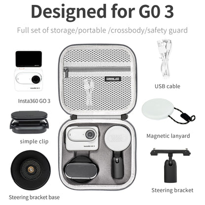 حافظة تخزين محمولة من البولي يوريثان من STARTRC، لكاميرا Insta360 GO 3 / GO 3S