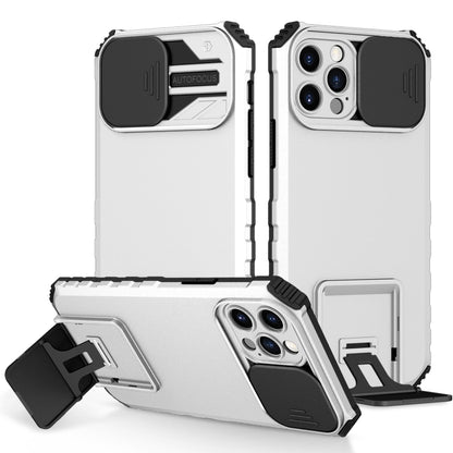 جراب هاتف بحامل مجسم وغطاء كاميرا منزلق، مناسب لأجهزة iPhone 16 Pro Max وiPhone 16 Pro وiPhone 16 Plus وiPhone 16 وiPhone 15 Pro Max وiPhone 15 Pro