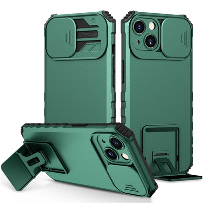 جراب هاتف بحامل مجسم منزلق، لهاتف iPhone 15 Plus، لهاتف iPhone 15