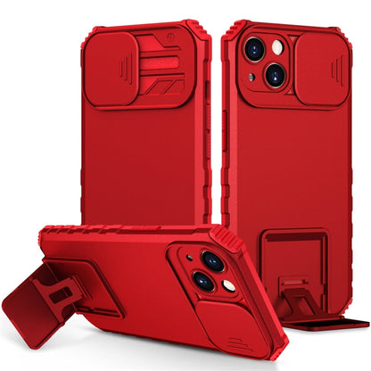جراب هاتف بحامل مجسم منزلق، لهاتف iPhone 15 Plus، لهاتف iPhone 15