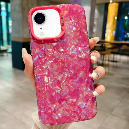جراب هاتف IMD Shell Texture TPU + Acrylic، لهاتف iPhone XR وiPhone XS Max