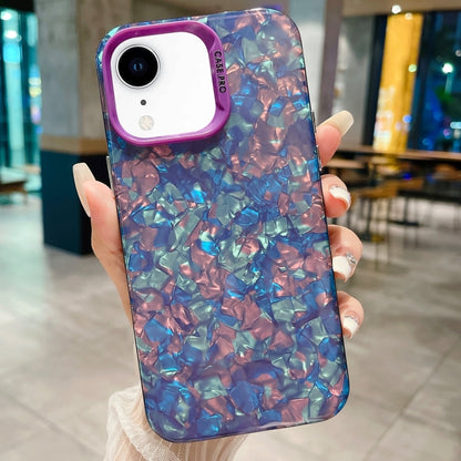 جراب هاتف IMD Shell Texture TPU + Acrylic، لهاتف iPhone XR وiPhone XS Max