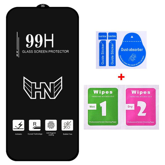 غشاء زجاجي مقوى عالي الجودة من الألومنيوم كبير الحجم، مناسب لأجهزة iPhone 16 Pro Max، iPhone 16 Pro، iPhone 16 Plus، iPhone 16، iPhone 15 Pro Max، iPhone 15 Pro، iPhone 15 Plus، iPhone 15