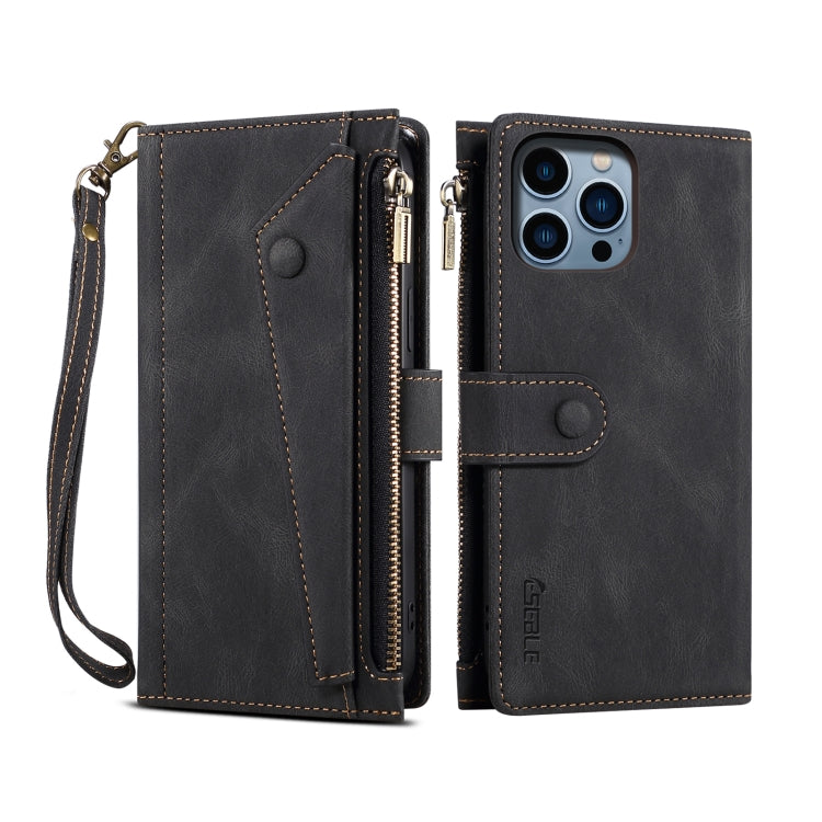 ESEBLE Retro Frosted RFID Flip Leather Phone Case, For iPhone 16e, For iPhone 16 Pro Max, For iPhone 16 Pro, For iPhone 16 Plus, For iPhone 16, For iPhone 15 Pro Max