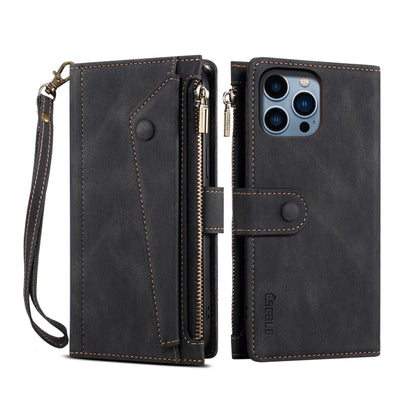 ESEBLE Retro Frosted RFID Flip Leather Phone Case, For iPhone 16e, For iPhone 16 Pro Max, For iPhone 16 Pro, For iPhone 16 Plus, For iPhone 16, For iPhone 15 Pro Max, For iPhone 15 Pro, For iPhone 15 Plus, For iPhone 15