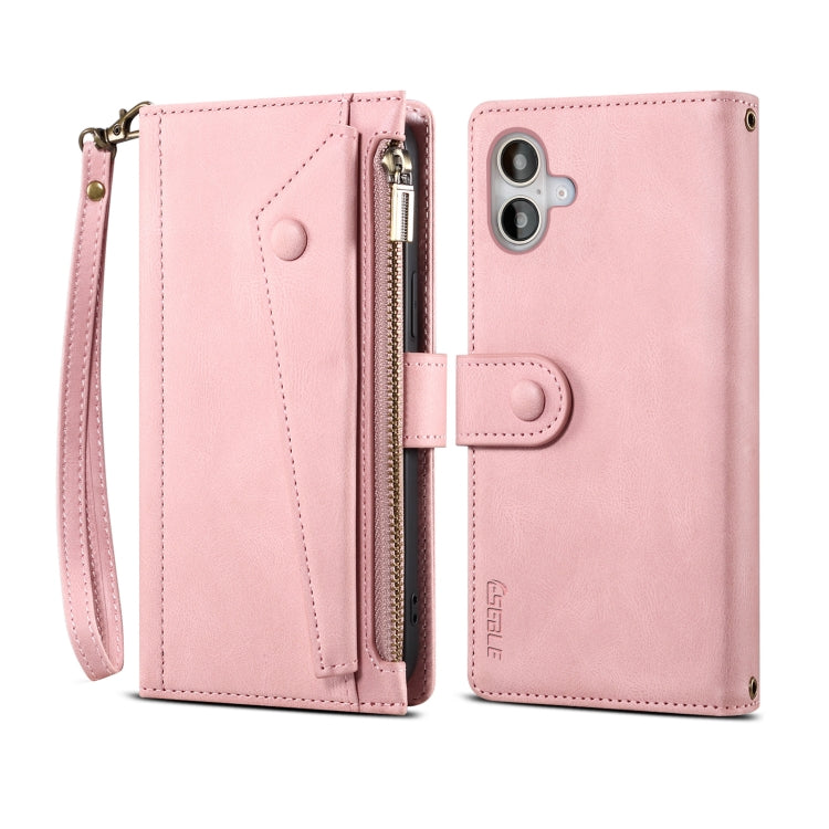 ESEBLE Retro Frosted RFID Flip Leather Phone Case, For iPhone 16e, For iPhone 16 Pro Max, For iPhone 16 Pro, For iPhone 16 Plus, For iPhone 16, For iPhone 15 Pro Max