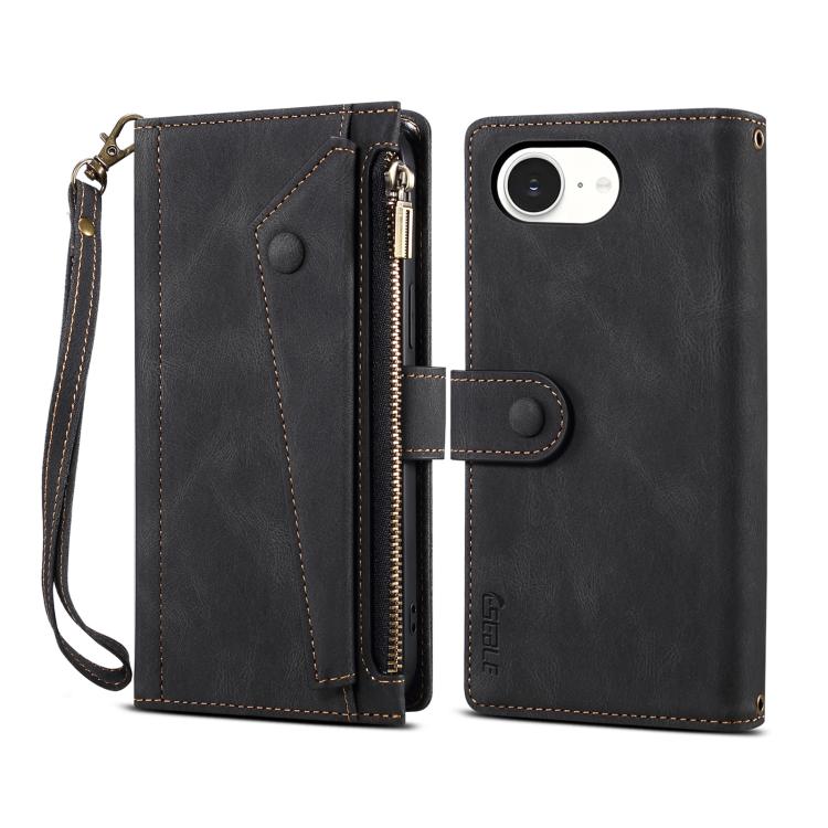 ESEBLE Retro Frosted RFID Flip Leather Phone Case, For iPhone 16e, For iPhone 16 Pro Max, For iPhone 16 Pro, For iPhone 16 Plus, For iPhone 16, For iPhone 15 Pro Max