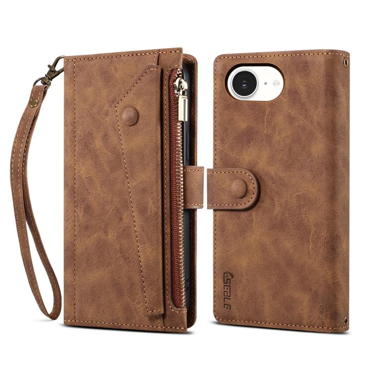 ESEBLE Retro Frosted RFID Flip Leather Phone Case, For iPhone 16e, For iPhone 16 Pro Max, For iPhone 16 Pro, For iPhone 16 Plus, For iPhone 16, For iPhone 15 Pro Max