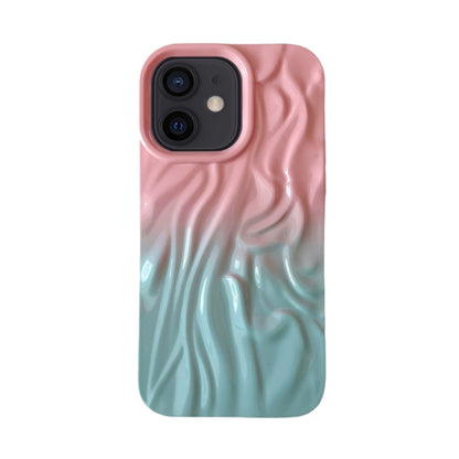 جراب هاتف TPU بملمس زيتي متدرج التجاعيد، مناسب لأجهزة iPhone 13 Pro وiPhone 13 وiPhone 12 وiPhone 12 Pro Max وiPhone 12 Pro