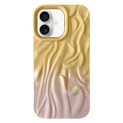 جراب هاتف TPU بملمس زيتي متدرج التجاعيد، مناسب لأجهزة iPhone 16 Pro Max وiPhone 16 Pro وiPhone 16 Plus وiPhone 16