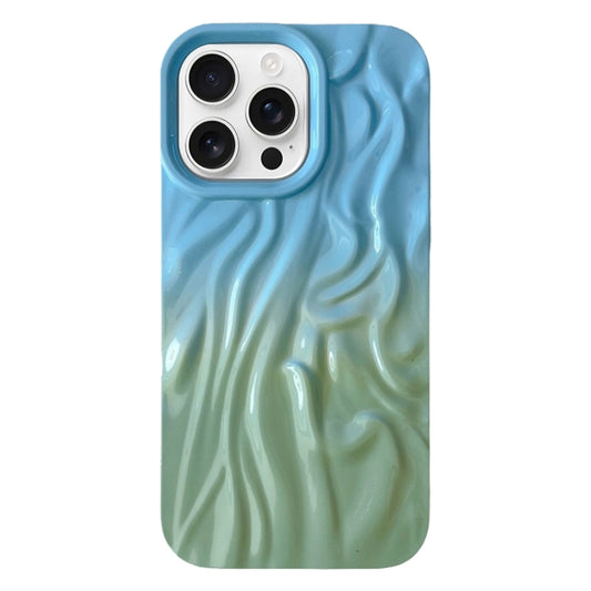 Wrinkle Gradient Oily Feel TPU Phone Case, For iPhone 16 Pro Max, For iPhone 16 Pro, For iPhone 16 Plus, For iPhone 16
