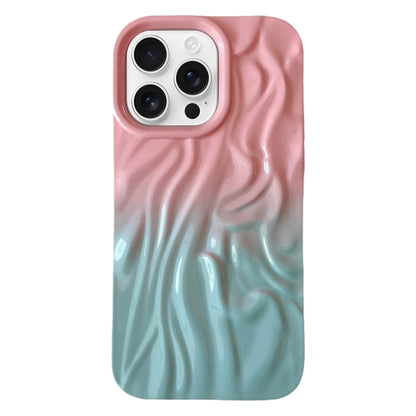 جراب هاتف TPU بملمس زيتي متدرج التجاعيد، مناسب لأجهزة iPhone 16 Pro Max وiPhone 16 Pro وiPhone 16 Plus وiPhone 16