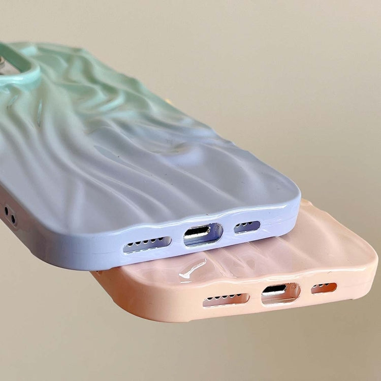 Wrinkle Gradient Oily Feel TPU Phone Case, For iPhone 16 Pro Max, For iPhone 16 Pro, For iPhone 16 Plus, For iPhone 16