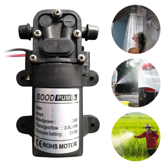 Automotive / Agricultural Electric Sprayer Pump Miniature High Voltage DC Diaphragm Pump Single Thread, 12V, 24V